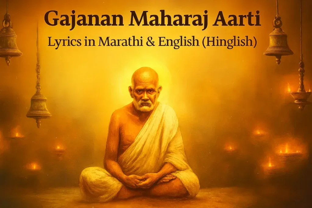 Gajanan Maharaj aarti Lyrics In Marathi And English